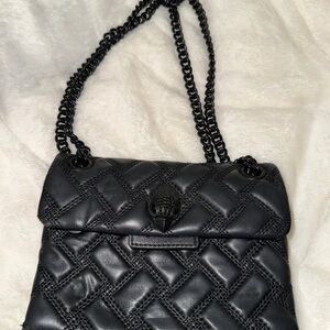 Kurt Geiger Black Quilted Crossbody Bag